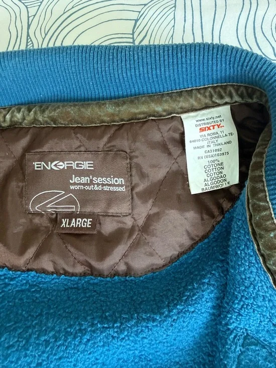 VINTAGE Energie Blue Jacket - Picture 3 of 16